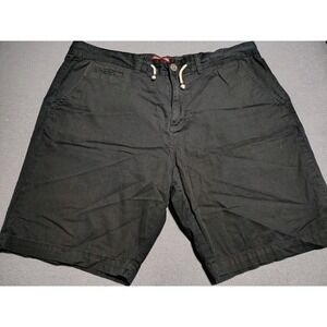 Guess Shorts Ladies W40 L9‎ Black Flat Front Outdoor Beach Walking Lightweight